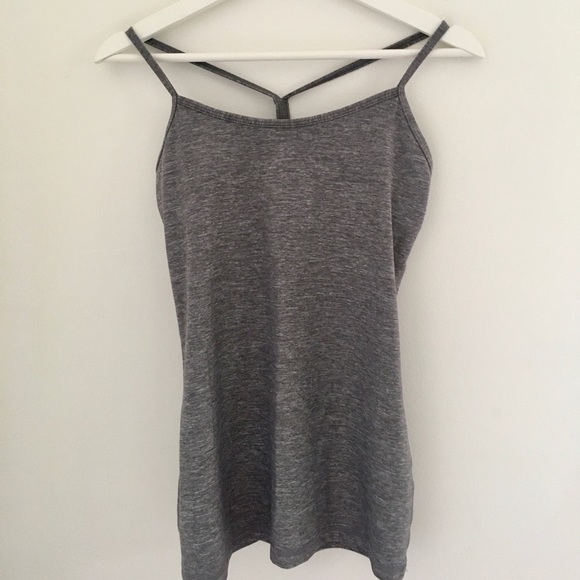 Size 6, grey lululemon tank.